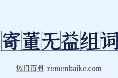 寄董无益组词是什么意思的图片